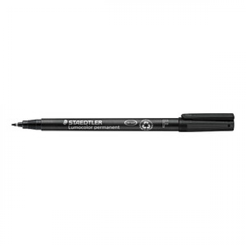 STAEDTLER Lumocolor Folienstift schwarz 0,6 mm permanent