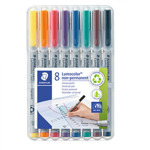 STAEDTLER Lumocolor Folienstifte-Set farbsortiert non-permanent 8 St.