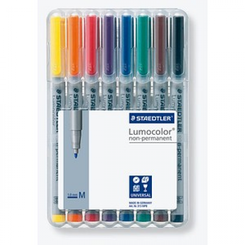 STAEDTLER Lumocolor Folienstifte-Set farbsortiert non-permanent 8 St.