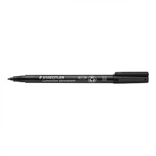 STAEDTLER Lumocolor Folienstift schwarz 1,0 mm permanent