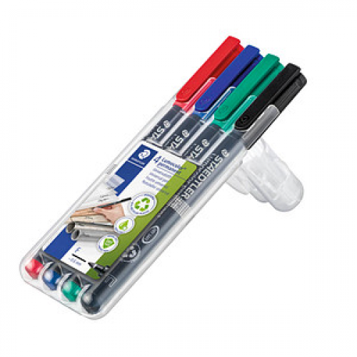 STAEDTLER Lumocolor Folienstifte-Set farbsortiert permanent 4 St.