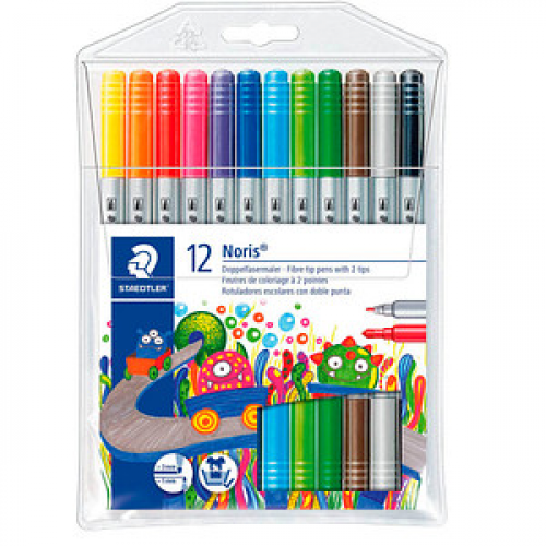 STAEDTLER Noris® 320 Filzstifte farbsortiert, 12 St.