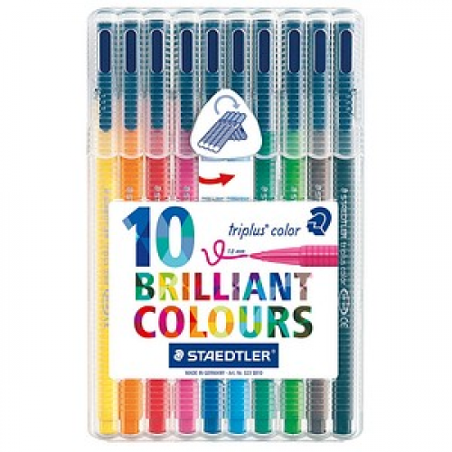 STAEDTLER triplus color Filzstifte farbsortiert, 10 St.