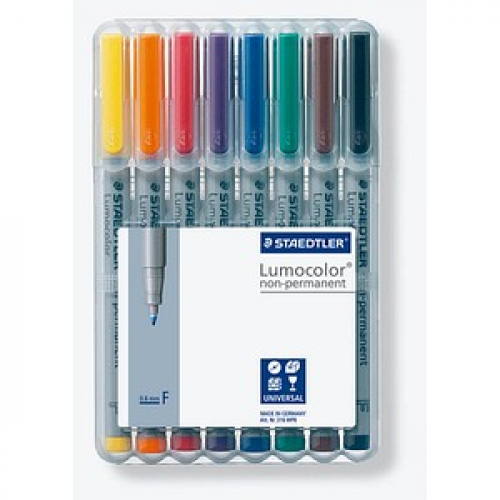 STAEDTLER Lumocolor Folienstifte-Set farbsortiert non-permanent 8 St.