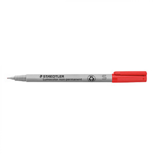 10 STAEDTLER Lumocolor Folienstifte rot 0,4 mm non-permanent