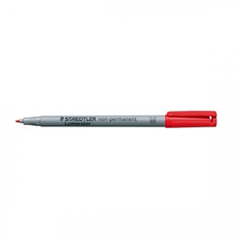 10 STAEDTLER Lumocolor Folienstifte rot 1,0 mm non-permanent