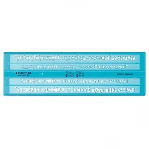 STAEDTLER Schriftschablone Mars® 572 FL  blau