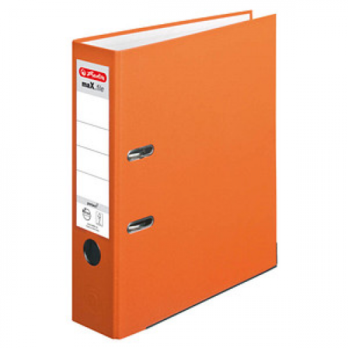 herlitz maX.file protect Ordner orange Kunststoff 8,0 cm DIN A4