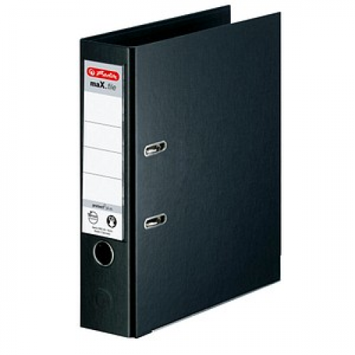 herlitz maX.file protect plus Ordner schwarz Kunststoff 8,0 cm DIN A4