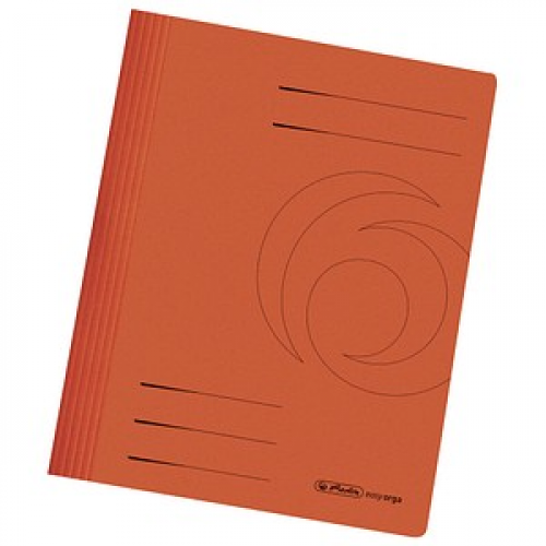 10 herlitz Schnellhefter Karton orange DIN A4