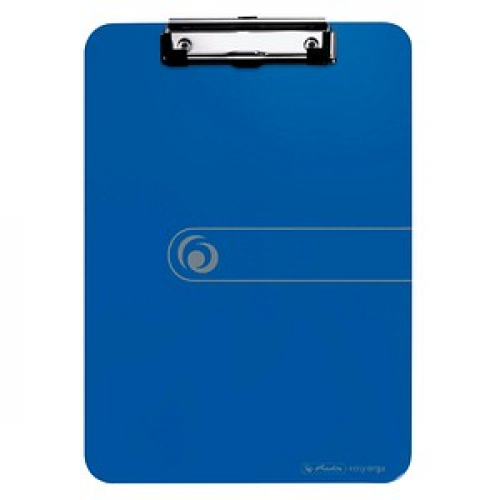 herlitz Klemmbrett easy orga 11226396 DIN A4 opak blau Kunststoff