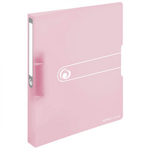 herlitz Ringbuch 2-Ringe rosa-transparent 3,8 cm DIN A4