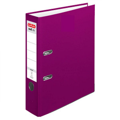 herlitz maX.file protect Ordner brombeer Kunststoff 8,0 cm DIN A4