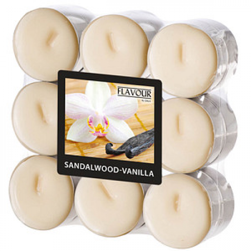 18 FLAVOUR by GALA Teelichter elfenbein Sandelwood-Vanilla