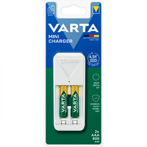 VARTA Mini Charger Akku-Schnellladegerät inkl. Akkus