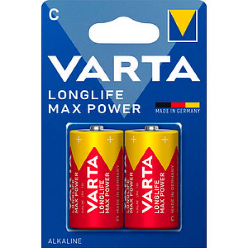 2 VARTA Batterien LONGLIFE Max Power Baby C 1,5 V