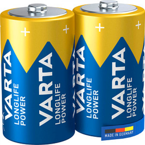 2 VARTA Batterien LONGLIFE Power Mono D 1,5 V