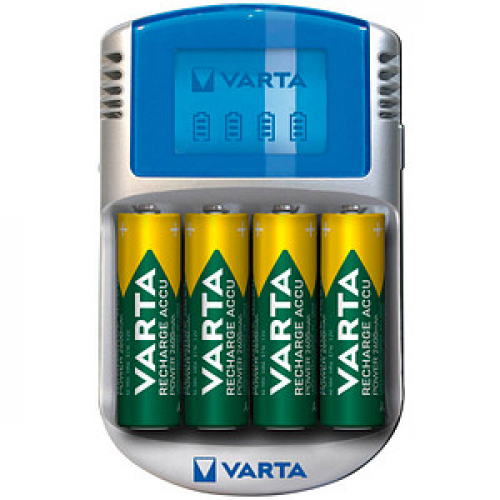 VARTA LCD CHARGER Akku-Ladegerät inkl. Akkus