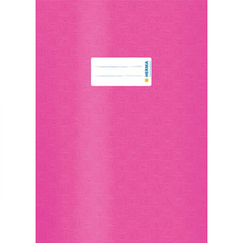 HERMA Heftumschlag mit Baststruktur pink Kunststoff DIN A4