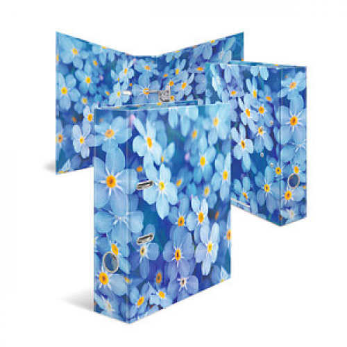 HERMA Herma Ordner Blue Flowers Motivordner 7,0 cm DIN A4