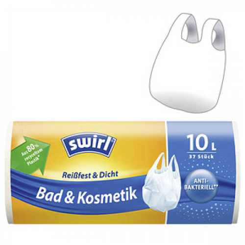 swirl® Kosmetikbeutel 4341 10,0 l weiß, 37 St.