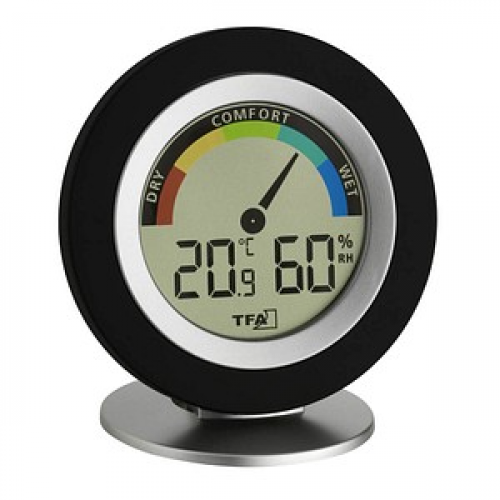 TFA® COSY 30.5019 Hygrometer schwarz