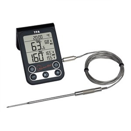 TFA® KÜCHEN-CHEF 14.1512.01 Kerntemperatur-Lebensmittelthermometer schwarz