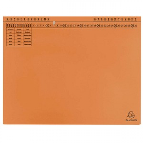 25 Exacompta Hängehefter Exaflex Karton orange 1 x Amtsheftung / kaufmännische Heftung