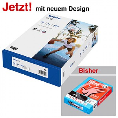 tecno Kopierpapier star DIN A4 80 g/qm 500 Blatt