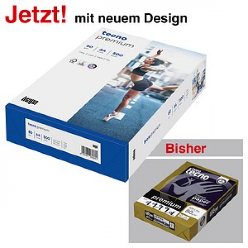 tecno Kopierpapier premium DIN A4 80 g/qm 500 Blatt