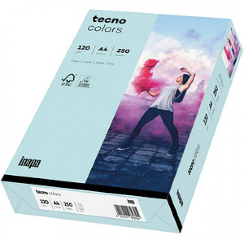 tecno Kopierpapier colors hellblau DIN A4 120 g/qm 250 Blatt