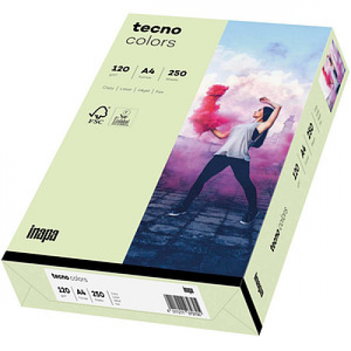 tecno Kopierpapier colors hellgrün DIN A4 120 g/qm 250 Blatt