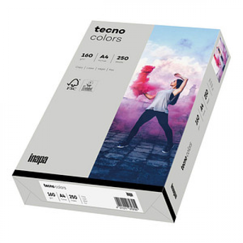 tecno Kopierpapier colors grau DIN A4 160 g/qm 250 Blatt