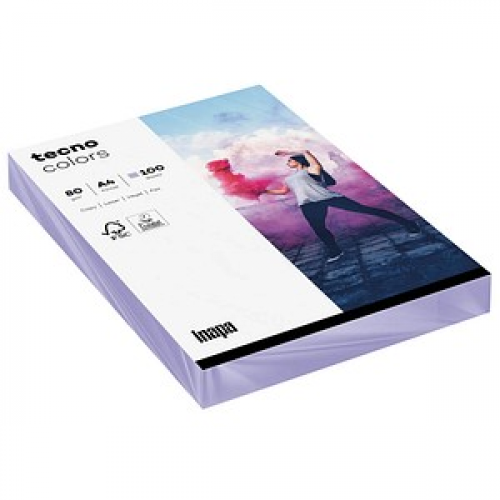 tecno Kopierpapier colors violett DIN A4 80 g/qm 100 Blatt