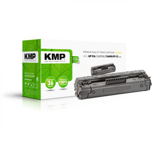 KMP H-T16  schwarz Toner kompatibel zu HP 92A; Canon  EP-22(C4092A;  1550A003)