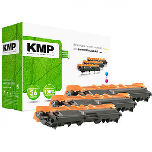 KMP 1248,3030  cyan, magenta, gelb Toner kompatibel zu brother TN-246C/M/Y, 3er-Set