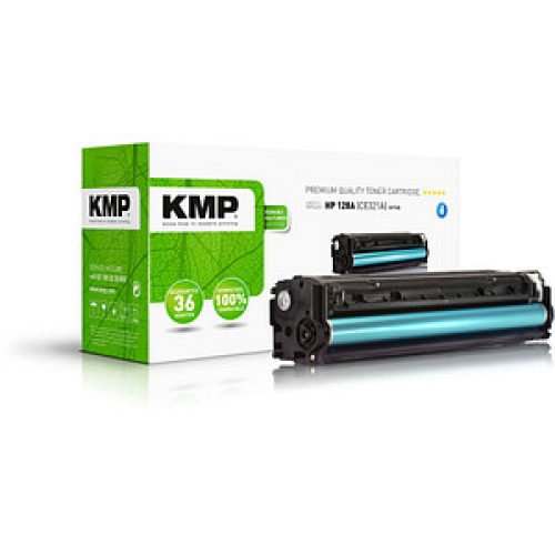 KMP H-T145  cyan Toner kompatibel zu HP 128A (CE321A)