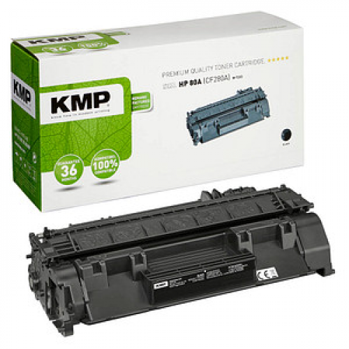 KMP H-T233  schwarz Toner kompatibel zu HP 80A (CF280A)