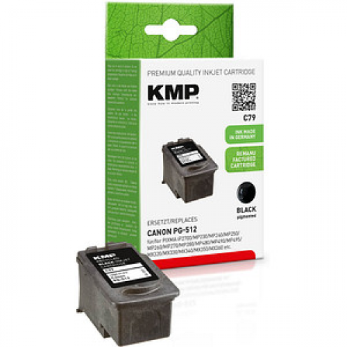 KMP C79  schwarz Druckkopf kompatibel zu Canon PG-512