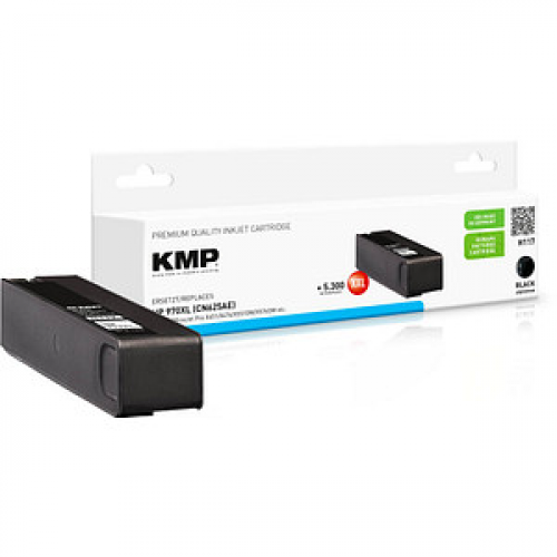 KMP H117  schwarz Druckerpatrone kompatibel zu HP 970XL (CN625AE)