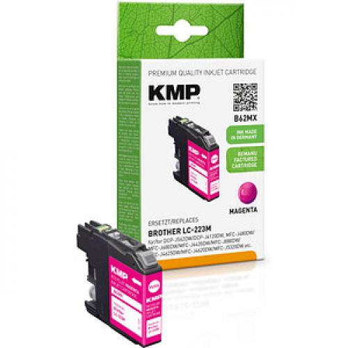 KMP B62MX  magenta Druckerpatrone kompatibel zu brother LC-223M