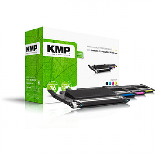 KMP SA-T89V  schwarz, cyan, magenta, gelb Toner kompatibel zu SAMSUNG CLT-P404C (SU365A), 4er-Set