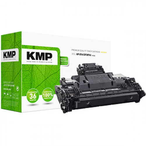 KMP H-T243A  schwarz Toner kompatibel zu HP 87A (CF287A)