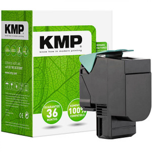 KMP L-T112BK  schwarz Toner kompatibel zu LEXMARK 80C0S10/80C2SK0/E/80C20K0/E