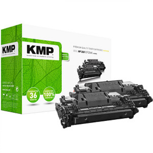 KMP H-245XD  schwarz Toner kompatibel zu HP 26X; Canon  052H(CF226XD;  2200C002), 2er-Set