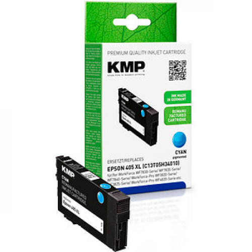 KMP  cyan Druckerpatrone kompatibel zu EPSON 405XL C