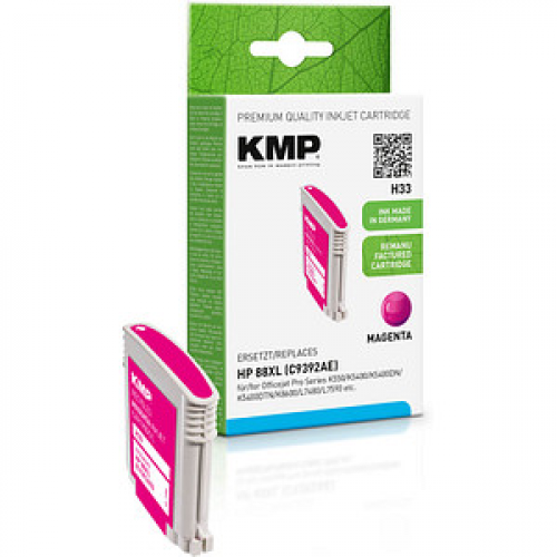 KMP H33  magenta Druckerpatrone kompatibel zu HP 88XL (C9392AE)