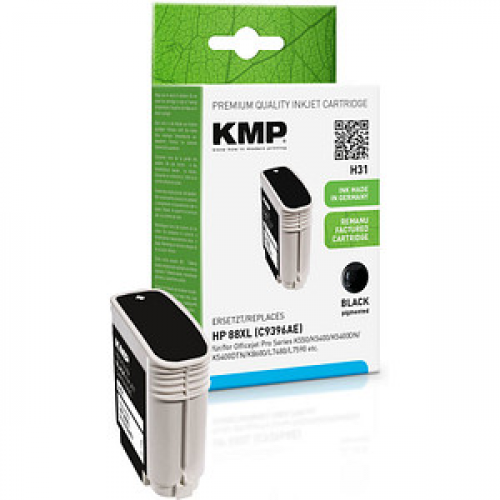 KMP H31  schwarz Druckerpatrone kompatibel zu HP 88XL (C9396AE)