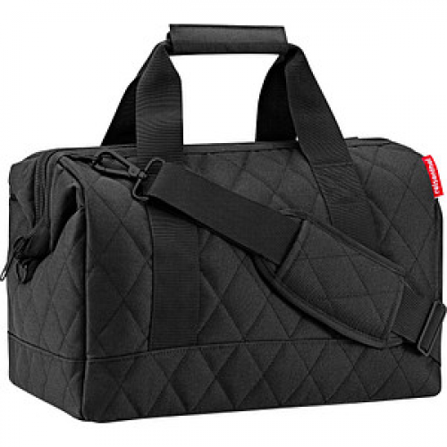 reisenthel® Reisetasche allrounder M rhombus Kunstfaser schwarz MS7059