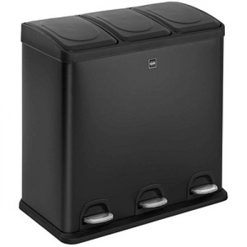 helit the seperator Mülltrenner 3x 20 l schwarz